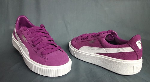 puma suede platform purple